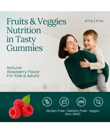 Everyday Debloat & Detox Sugar-Free Fruits and Veggies Gummies - Energy Support with Superfood Fruit and VegetableSupplement (120 Chews) Cruelty-Free Vegan Gluten-Free Fruit and Vegetable Vitamin - Buy Online on GoSupps.com