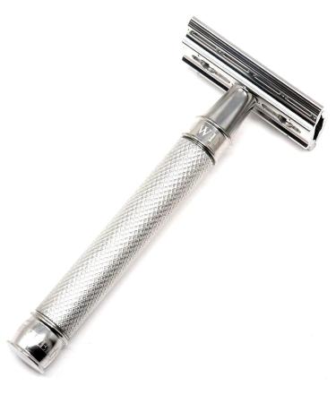 Edwin Jagger 3ONE6 DE Safety Razor | Stainless Steel Serrated Blades - 1 Pack | Premium Shaving Gear - Buy Online on GoSupps.com