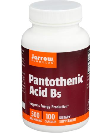 Jarrow Formulas Pantothenic Acid B5 500 mg 100 Veggie Caps