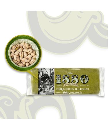 1880 Nougat Espagnol Cr meux la Pistache Rilsan 230 g Recette Artisanale avec 70% de Fruits Secs Texture Fondante Pr sentation Rilsan Traditionnelle Qualit Supr me et Sans Gluten - Buy Online on GoSupps.com