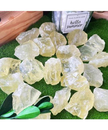Xiannvxi Citrin Stone Crystals - 100% Natural Healing Reiki Rocks | Bulk Raw Stones (200g) - Buy Online on GoSupps.com