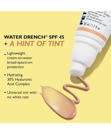 Peter Thomas Roth Water Drench Hyaluronic Cloud Sheer Tint Moisturizer SPF 45 | Hydrating Tinted Moisturizer for All Skin Types - International Shipping Available - Buy Online on GoSupps.com