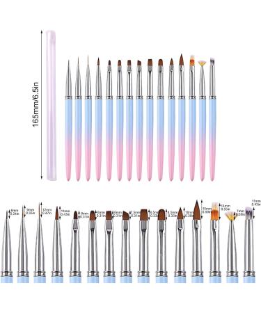 2 Dotting Tools for Nails | Polish Manicure Liner Brush Set 15 Fine Tip Nail Dotting for Salon Home Nail Dotting Outlining Frifer 2 Pcs 15 Sets - Buy Online on GoSupps.com