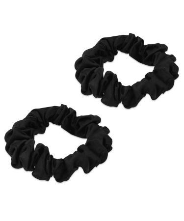 Navaris hair scrunching hair tie hair band made of silk - 2 -part scrunch set hair bands to bind hair - braid rubber for ponytail