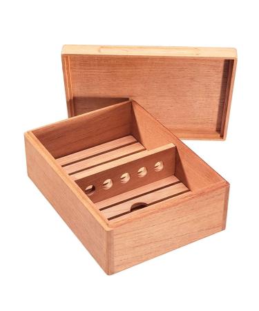 Cigar Box Unpainted and Glue-Free Cigar Men's Cigar Gift Set Can Hold 50 Cigars