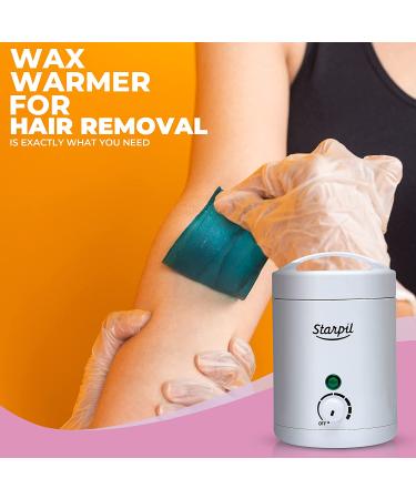 Starpil Mini Wax Warmer 4oz - Ideal for Hard Wax Beads - Adjustable Temperature Pot for Facial Hair Removal - Buy Online on GoSupps.com