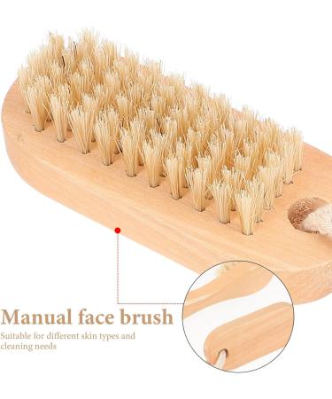 minkissy Wooden Face Cleansing Brush for Facial Exfoliation Dry Brush for Face Care Exfoliating Face Brush Skin Scrubber - Buy Online on GoSupps.com