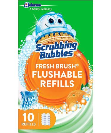 Scrubbing Bubbles Fresh Brush Flushable Refills - Citrus Action Scent - 36 Count Total - Pack of 3 Boxes - Buy Online on GoSupps.com
