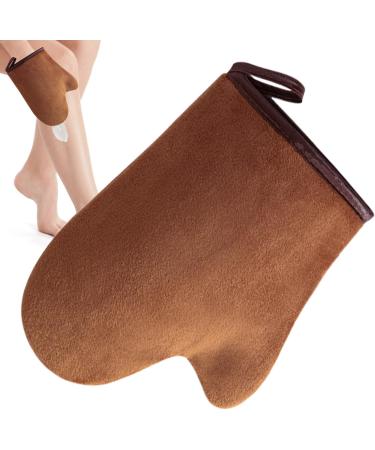 Autobronzant | Applicateur Auto-Bronzant Sans Soleil Applicateur R utilisable Lavable en Machine avec Pouce - Ultra Doux pour Visage et Corps Lotions Mousse Hommes Femmes Brun - Buy Online on GoSupps.com