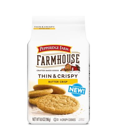 Pepperidge Farm Farmhouse Thin & Crispy Butter Crisp Cookies, 6.9 oz. Bag