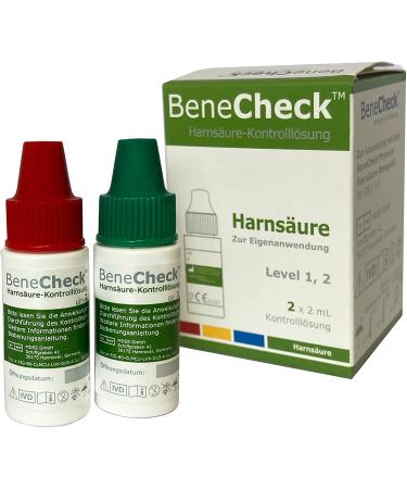 BeneCheck Uric Acid Test Strips (25 Pack) & Control Solution Bundle - Accurate Home Testing - Buy Online on GoSupps.com