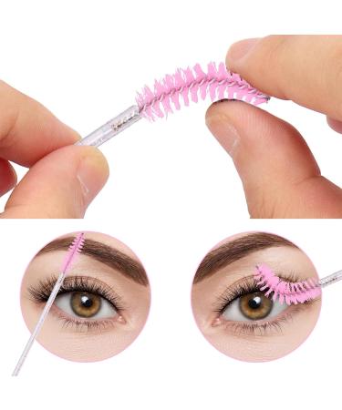 Scettar 400 Disposable Eyelash Brushes | Crystal Pink Eyelash & Eyebrow Applicators for Mascara & False Lashes - Buy Online on GoSupps.com