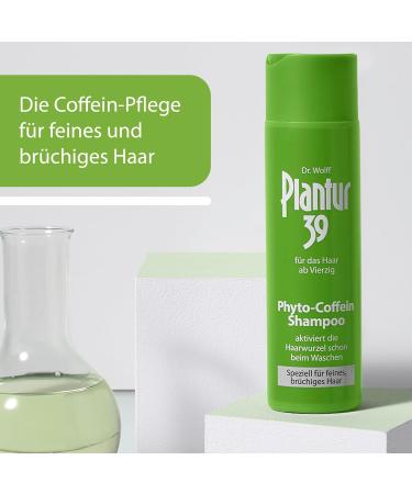  Plantur 39 Plantur 39 Phyto Shampoo with Caffeine - 3 x 250 ml - Special for fine and brittle hair - Care shampoo to prevent menopausal hair loss - Buy Online on GoSupps.com
