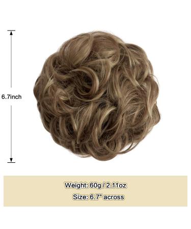 Sofeiyan Hair Part Ties | Wavy Big Chignon Updos for Women | 60g Brown & Blond - Shop Internationally - Buy Online on GoSupps.com