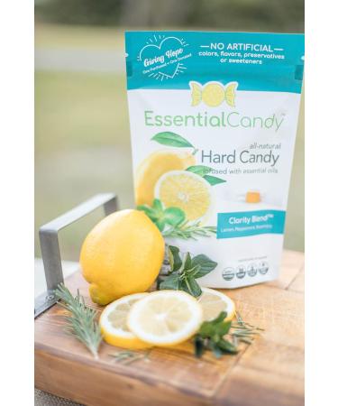 Organic Clarity Blend Hard Candy - Seasonal Allergy Relief - Lemon Lime Peppermint Lavender - 24 Count Pack - Gluten-Free, Non-GMO, Vegan - Buy Online on GoSupps.com