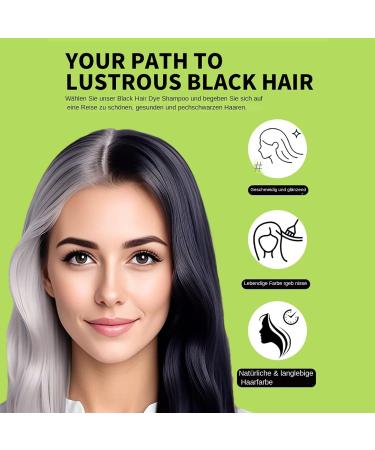 Shampoing colorant pour cheveux - Couverture imm diate des cheveux blancs - Shampoing nourrissant pour masquer les cheveux blancs - 500 ml - Pour boucles et cheveux fins et denses - Soin quotidien - Buy Online on GoSupps.com