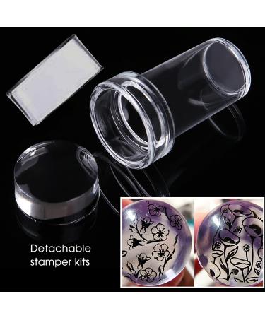 6 Pcs French Tip Silicone Nail Art Stamper Kit with Scrapers - DIY Nail Stamping Tools for Women - Perfect Christmas Gift - Buy Online on GoSupps.com