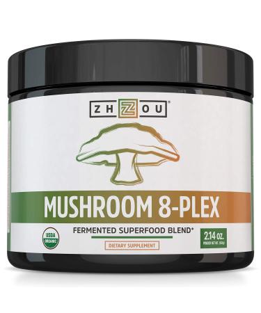 Zhou Nutrition Mushroom 8-Plex Powder 2.14 oz (60 g)