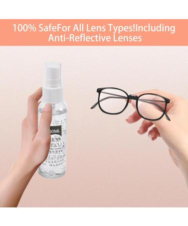 Eyeglass Lens Cleaning Spray 60ml Spray for Glasses Phone & Electronic Screens Coated Glasses Professional Cleaner Eyeglass Lens Cleaning Agent - Buy Online on GoSupps.com