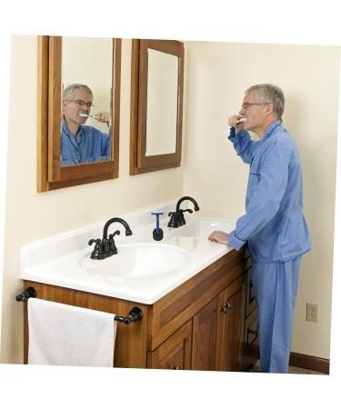 Beaupretty 3 StK Metal Razor Stand & Brush Holder - Durable Razor Holder for Shaving & Toothbrush - Perfect for Facial Razors - Buy Online on GoSupps.com