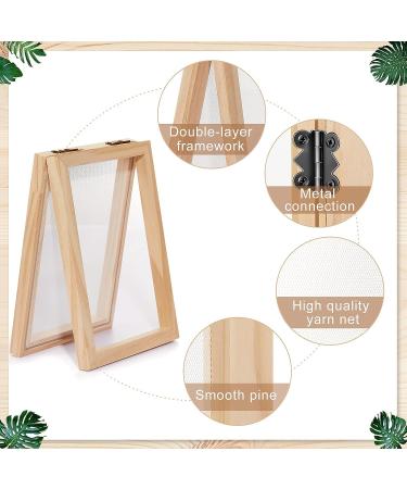 Honoson Paper Making Mould Kit - 3 Pieces Wooden Frames for DIY Paper Craft - 3 Sizes (5 x 7, 7.5 x 9.8, 9.8 x 13 Inches) - Buy Online on GoSupps.com
