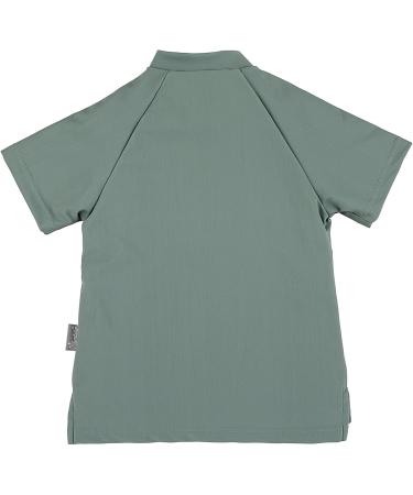 Sterntaler Short-Arm UV Protection Swimming Shirt for Kids - Unisex Rashguard with Zipper 50+ UPF Matt Green Perfect for Bathing Fun - Buy Online on GoSupps.com