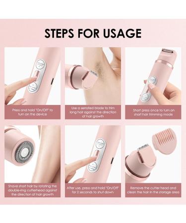 Multifunctional Bikini Trimmer for Women | Body Shaver for Pubic Hair | Double Head Design for Smooth & Stylish Results - Buy Online on GoSupps.com