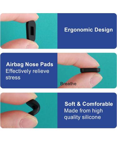 Ouligay 10 Pairs Anti-Slip Silicone Nose Pads for Glasses - Black - Buy Online on GoSupps.com