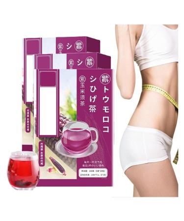 Highly Popular In Japan Detoxifying and Nourishing Purple Corn Husk Tea Detox Tea For Body Cleanse For Women Detox Tea For Body Cleanse Organic 100% Organic With Tea Purple Corn Husk (3BOX)