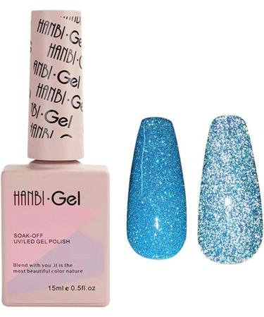 goforwealth Reflective Glitter Polish Soak Diamond UV Gel Nail LongLasting Gel Nail Polish Lacquer Shiny Good 09 - Buy Online on GoSupps.com