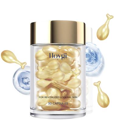 Lezehea Retinol Serum with Bee Venom Retinol Lines Soothing Night Serum Capsules Firming Moisturizing Cream Effective against Wrinkles and Acne Vegan DyeFree & FragranceFree for All H