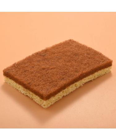 Dewedrt 16 Pack Biodegradable and Compostable Sponges Scouring Pad Palm Fiber Eco-Friendly Sponge for Kitchen Dishes Cleaning - Buy Online on GoSupps.com