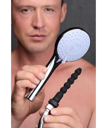 Cleanstream Shower Head with Body Safe Silicone Enema Nozzle - Reusable Shower Douche for Men & Women | International Shipping Available - Buy Online on GoSupps.com