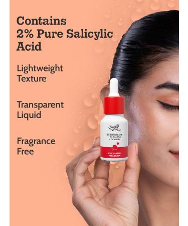 Chemist At Play 2% Salicylic Acid Face Serum | Treats Active Acne | Controls Excess Oil | Fades Acne Marks | Improves Skin Texture | 10ml Salicylic Acid 10ml - Buy Online on GoSupps.com