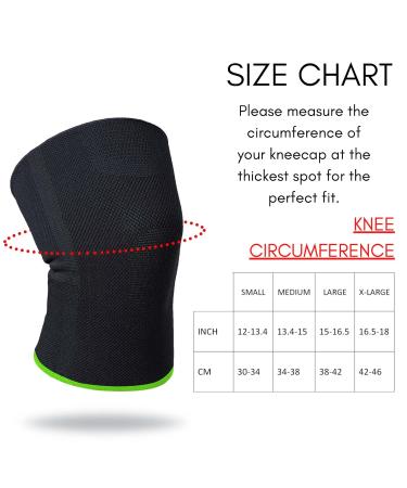 Ikido Knee Compression Sleeve | Ultimate Knee Support Brace for Men & Women | Size Medium - Buy Online on GoSupps.com