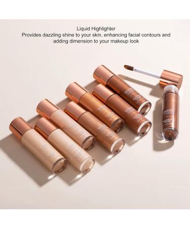 Face Liquid Highlighter Silky Smooth Body Glitter Highlighter 31.5ml for Face (5#) - Buy Online on GoSupps.com