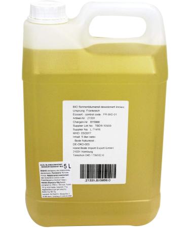 ORGANIC SUNFLOWER OIL 5L - HORECA