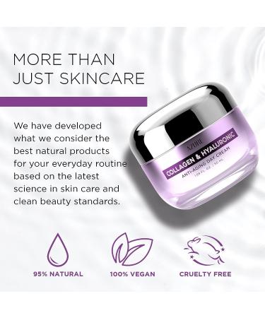 AZURE Collagen & Hyaluronic Acid Anti Aging Day Cream - Hydrating Face Moisturizer for Wrinkle Reduction - Korean Skin Care - 50mL - Buy Online on GoSupps.com