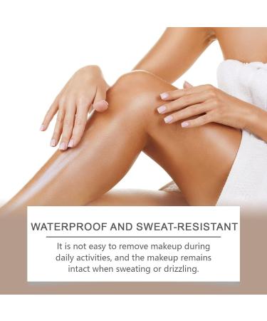  Generisch Leg Makeup Waterproof No Transfer Leg Concealer Waterproof Cover Cream for Varicose Veins Even Skin Tone Bronze 30g - Buy Online on GoSupps.com