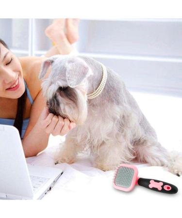 Glendan Dog & Cat Brush - Small Pink Slicker Grooming Tool for Shedding - Buy Online on GoSupps.com