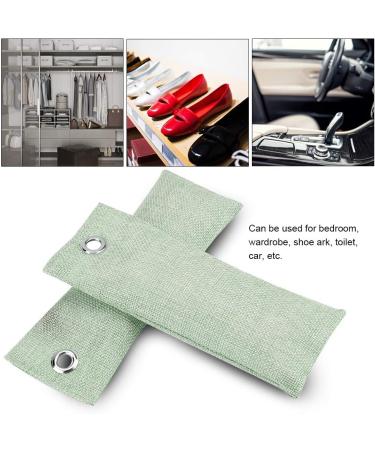 4x Activated Carbon Deodorizers - Natural Bamboo Air Cleaners for Home Car Air Purifiers & Shoes - Light Green Smell Absorbers & Deodorant Bags - Buy Online on GoSupps.com