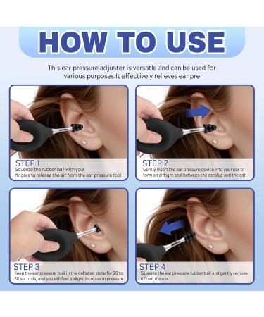 Ear Tinnitus Pressure Relief Device - Airplane Ear Tinnitus Relief Flying Ear Ache Pain Relief Through Inner Ear Pressure Balance Migraine Ear Pressure Relief Tool with 3 Sizes Earplugs (Charcoal) - Buy Online on GoSupps.com