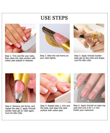 Vnicesli Clear Builder Gel - 4 in 1 Base Coat, Strengthening, Repair, and Polish - 10ml - Buy Online on GoSupps.com