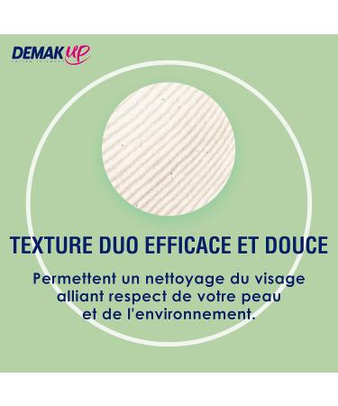 Demakup Organic Cotton Pads - 100% Natural GOTS Certified Non-Bleached - Gentle Face & Eye Makeup Remover - Buy Online on GoSupps.com