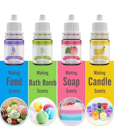 24 Pack Food Flavoring Oil for Baking, Cooking, Cosmetics - Lip Gloss & Soap Making Extract - .2 Fl Oz Bottles - Buy Online on GoSupps.com
