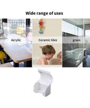 Multifunctional White Plastic Shaving & Razor Holder for Bathroom and Kitchen | Stylish & Practical Storage Solution - Buy Online on GoSupps.com