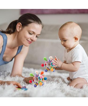 MyDova Silicone Baby Bite Toys | BPA-Free Gripping Ball Rattles for 0-9 Months | Perfect Baby Gift in Pink - Buy Online on GoSupps.com