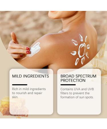 Refreshing Protective Cream Gentle Moisturizing Outdoor Protection Refreshing Lightweight Texture Non-sticky Skin Cream - Buy Online on GoSupps.com