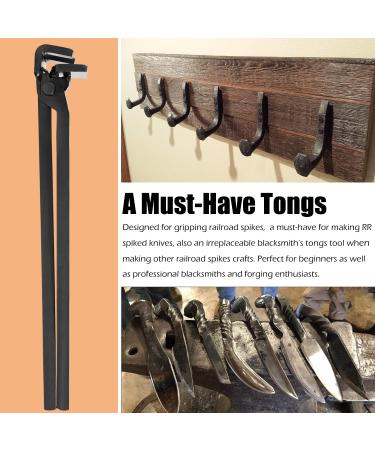 Blacksmith Railroad Spike Tongs - High-Quality and Durable Tool for Blacksmithing - Buy Online on GoSupps.com