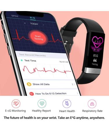 MorePro Fitness Activity Tracker: Heart Rate, Blood Pressure, Blood Oxygen, HRV, Sleep Tracking, Calorie Counter - IP68 Waterproof Smart Watch for Men & Women (Black) - Buy Online on GoSupps.com